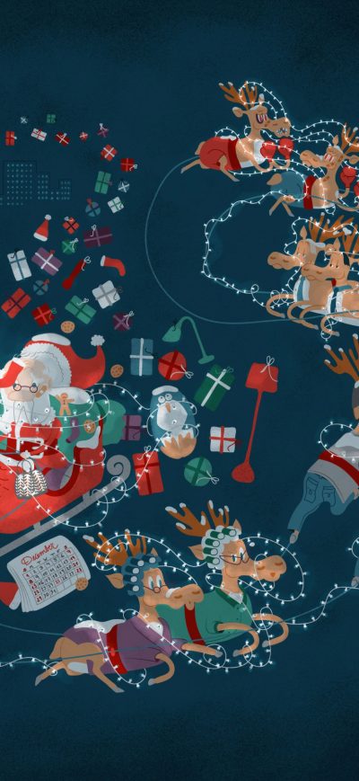 Fond d'écran iPhone 2016 Christmas Roller Coaster