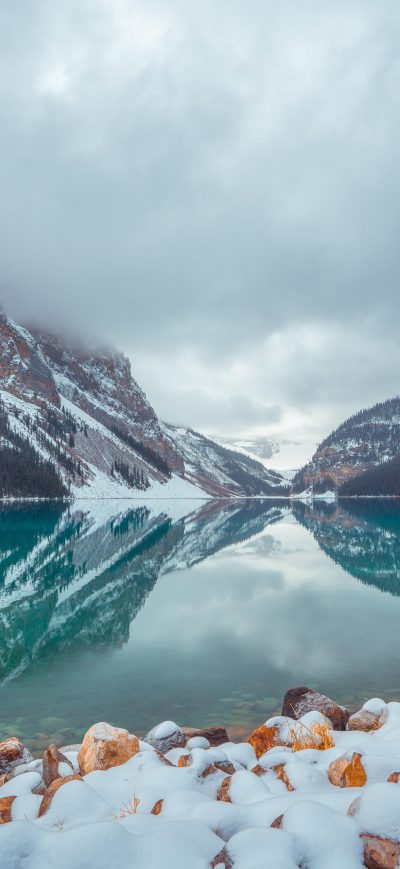 Fond d'écran iPhone Lake Louise Canada 8k