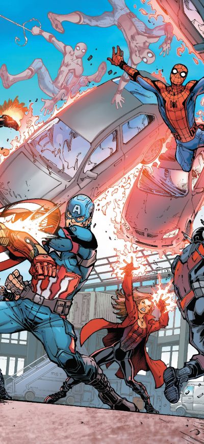 Fond d'écran iPhone Captain America Civil War Artwork 4k