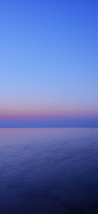 Fond d'écran iPhone Horizon Sunset Blue Sea