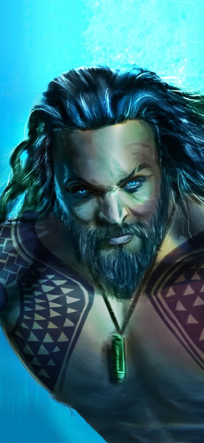 Fond d'écran iPhone Jason Momoa Aquaman Art