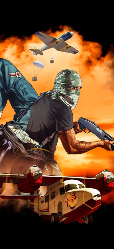 Fond d'écran Smugglers Run DLC Grand Theft Auto V sur iPhone