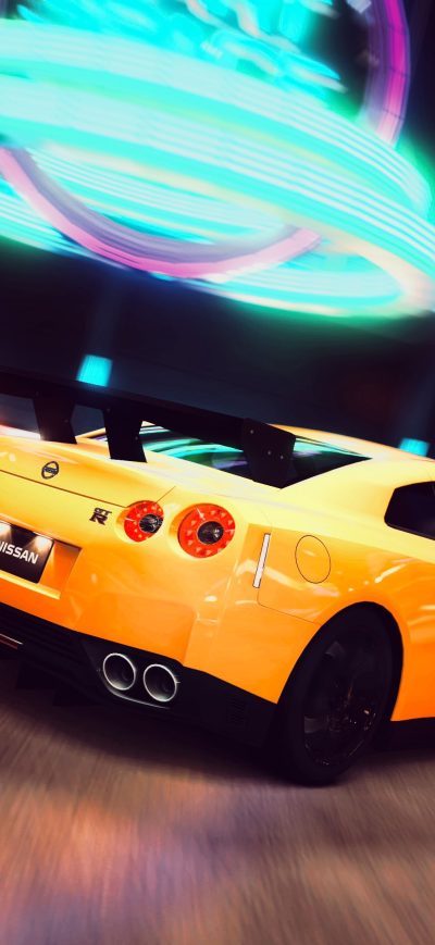 Fond d'écran Nissan GTR sur iPhone