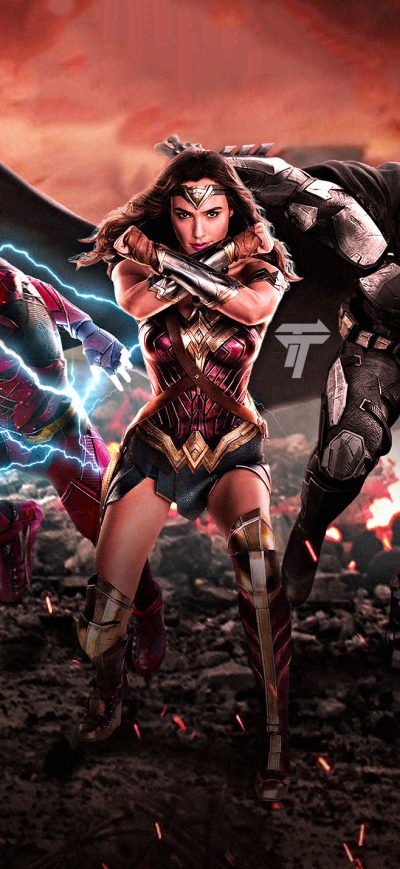 Fond d'écran iPhone Justice League 2017 Fan Artwork