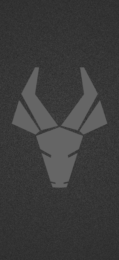 Fond d'écran Deer Logo Dark Minimalism 4k sur iPhone
