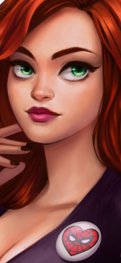 Fond d'écran iPhone Mary Jane Watson Artwork