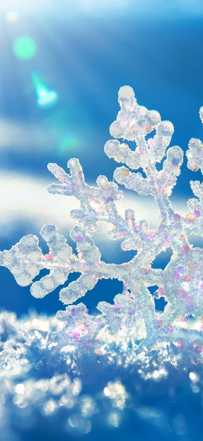 Fond d'écran iPhone Snowflakes Background
