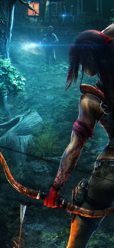 Fond d'écran Tomb Raider Art sur iPhone
