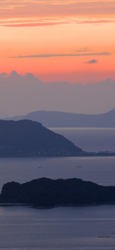 Fond d'écran iPhone Twilight Islands 4k