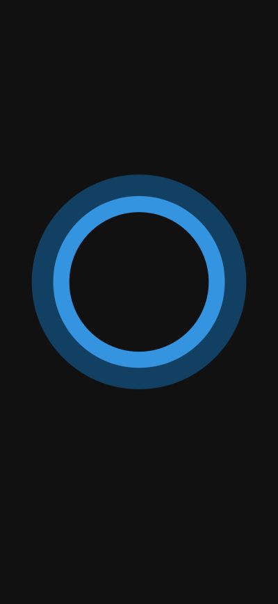 Fond d'écran Cortana Minimalism sur iPhone