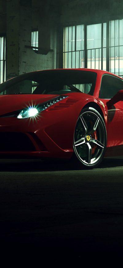 Fond d'écran iPhone Ferrari 458 2018