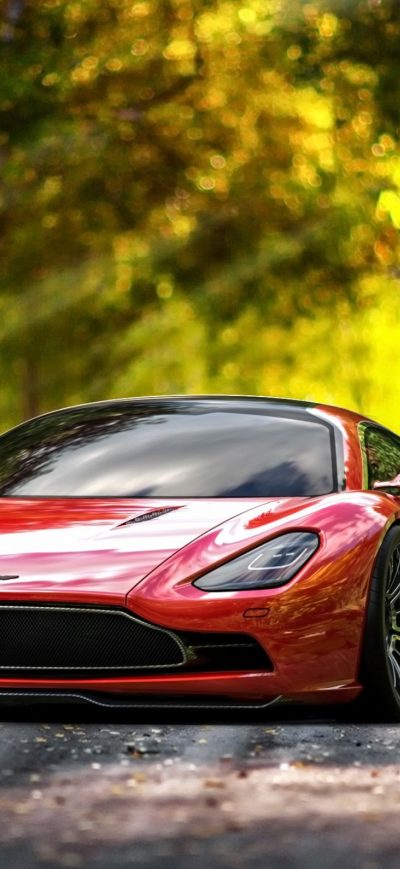 Fond d'écran Aston Martin DBC sur iPhone