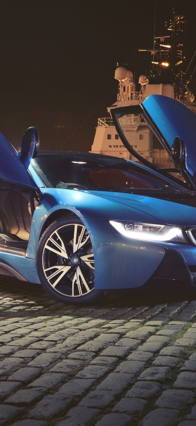 Fond d'écran iPhone BMW I8 Doors Up