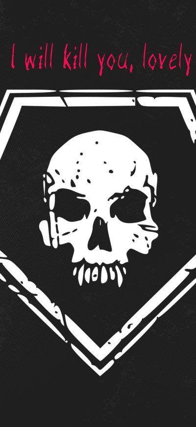 Fond d'écran iPhone Dead By Daylight Logo Minimalist