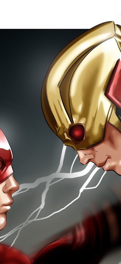 Fond d'écran iPhone Flash Vs Reverse Flash 4k