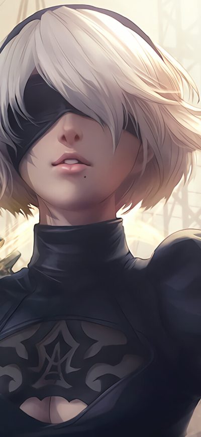 Fond d'écran 2b Nier Automata sur iPhone