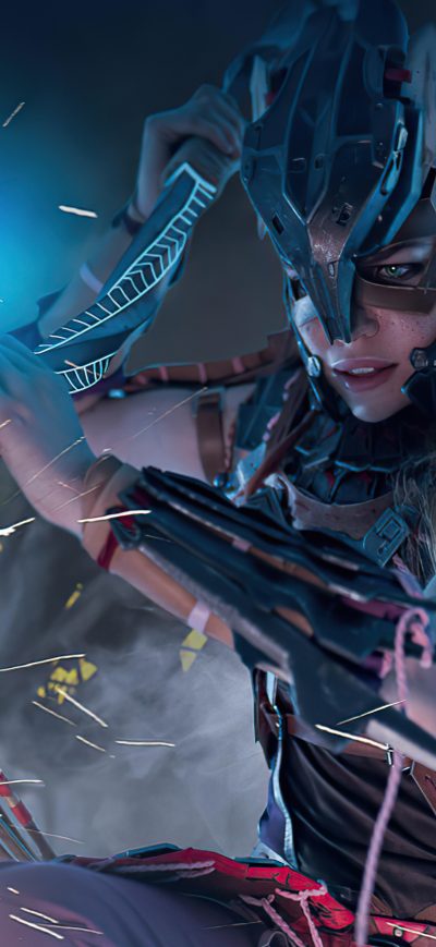 Fond d'écran iPhone Aloy Horizon Zero Dawn Cosplay