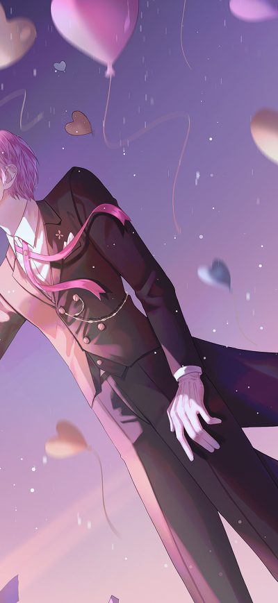 Fond d'écran iPhone Anime Boy Balloons 4k