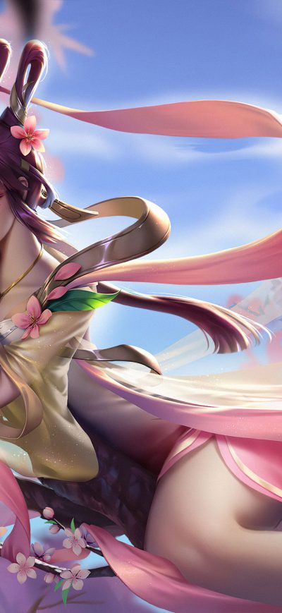 Fond d'écran iPhone Ancient Girl Tree Fantasy Melody 4k
