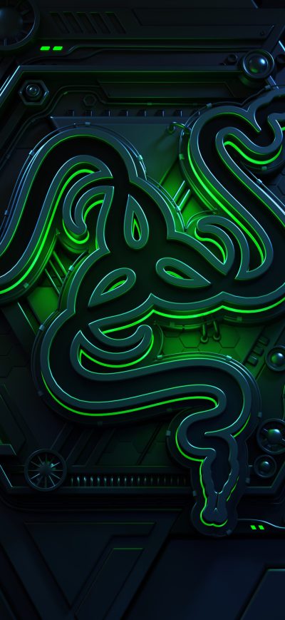 Fond d'écran iPhone Razer 4k Logo