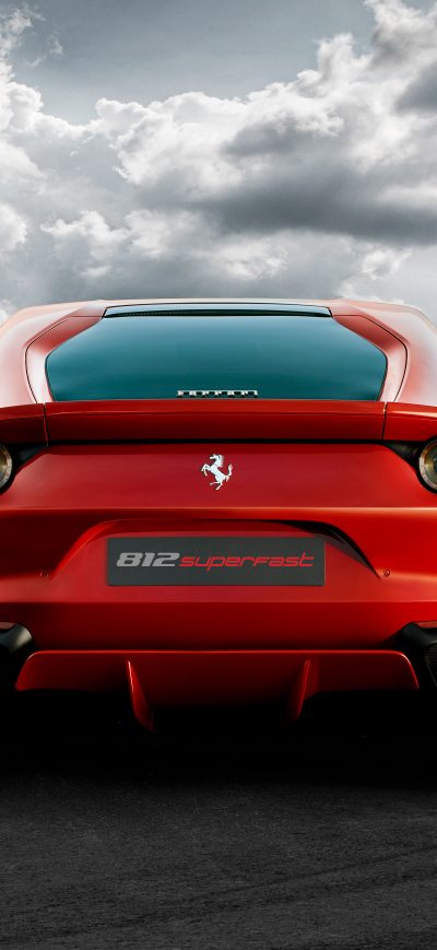Fond d'écran iPhone Ferrari 812 Superfast Rear