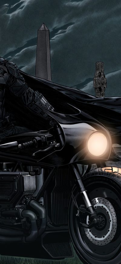 Fond d'écran iPhone Batbike Gotham