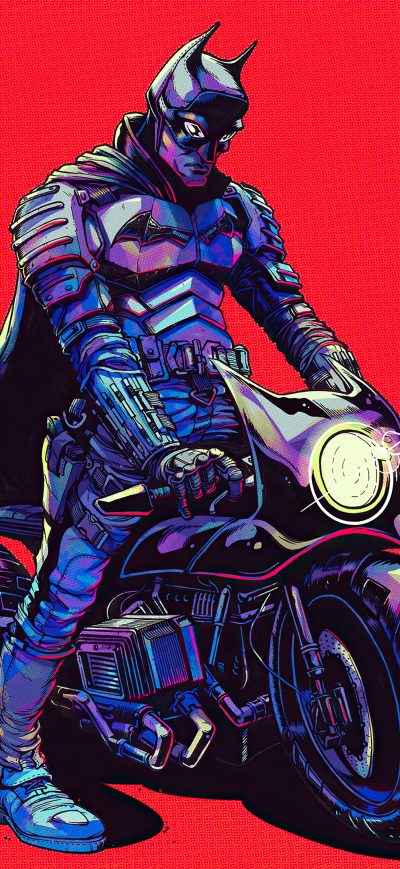 Fond d'écran iPhone Batman Bike 4k