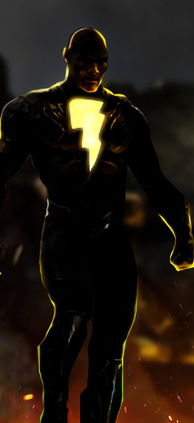 Fond d'écran iPhone Black Adam 2021 Coming