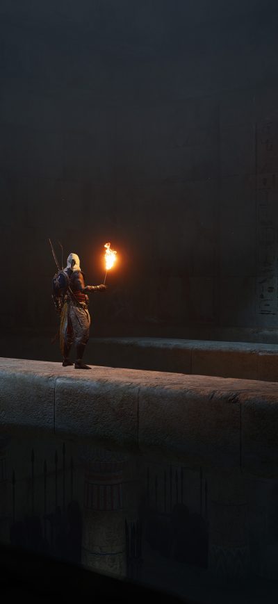 Fond d'écran iPhone 5k Assassins Creed Origins