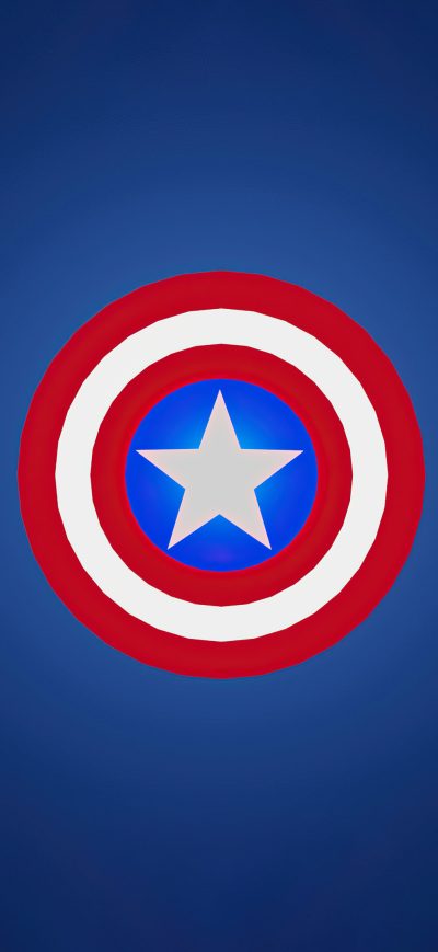 Fond d'écran iPhone Captain America Minimalist Logo 4k