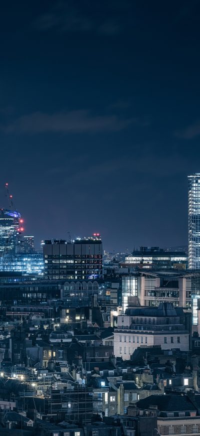 Fond d'écran iPhone London Chasing Skylines Nightscape 8k