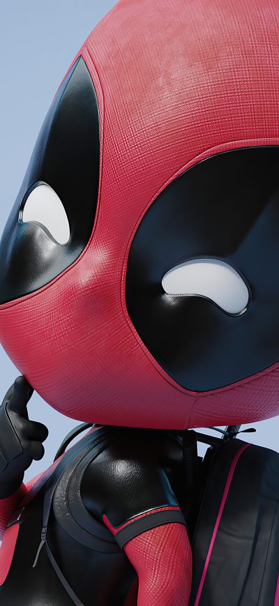 Fond d'écran iPhone Chibi Deadpool 4k 2020
