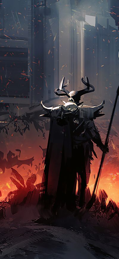 Fond d'écran Dark Devil Knight 4k sur iPhone