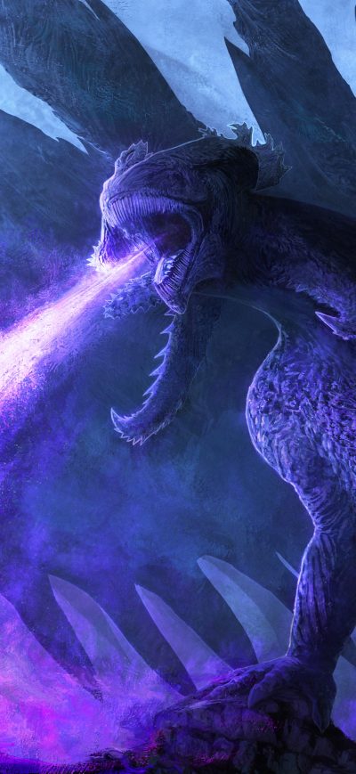 Fond d'écran iPhone Nebula Dragon 4k