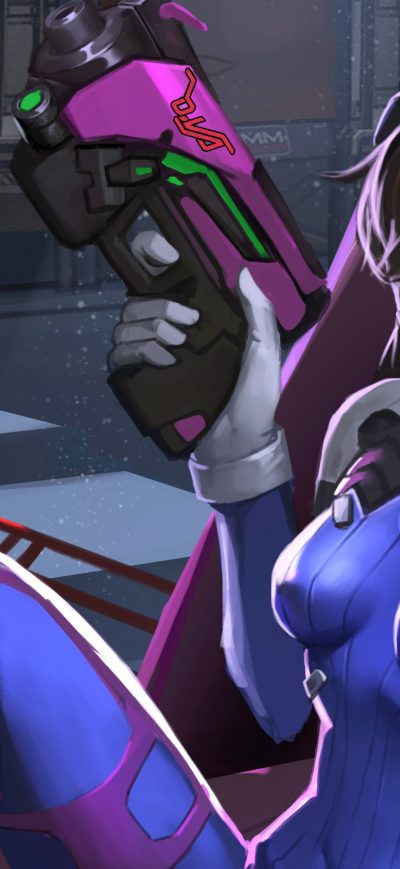 Fond d'écran iPhone Dva Overwatch Art 2020