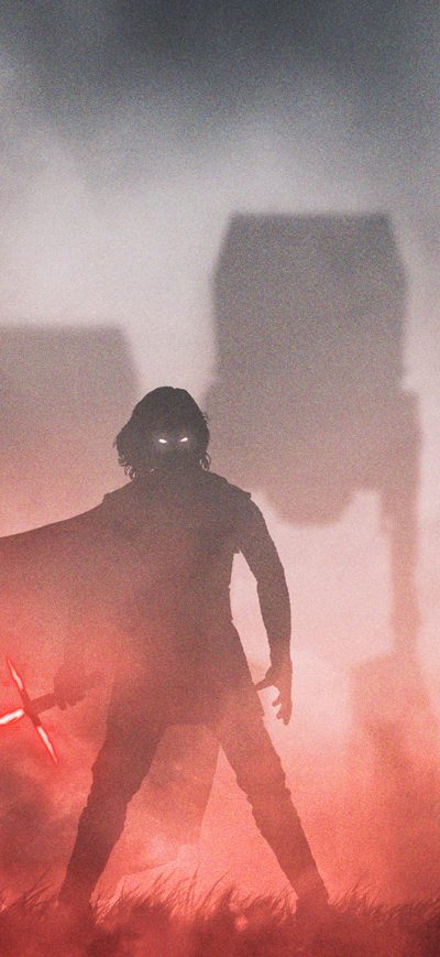 Fond d'écran iPhone Crait Kylo Ren Star Wars Digital Art