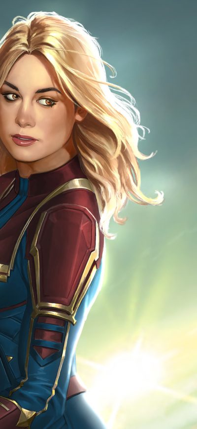 Fond d'écran iPhone Captain Marvel New Artworks