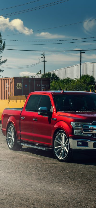Fond d'écran iPhone Ford F 150 Velgen Contained Ruby Red