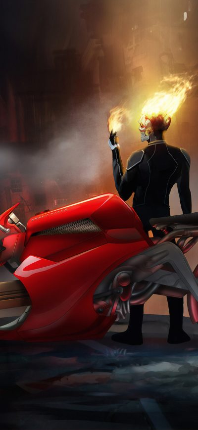 Fond d'écran iPhone Ghost Rider On Bike