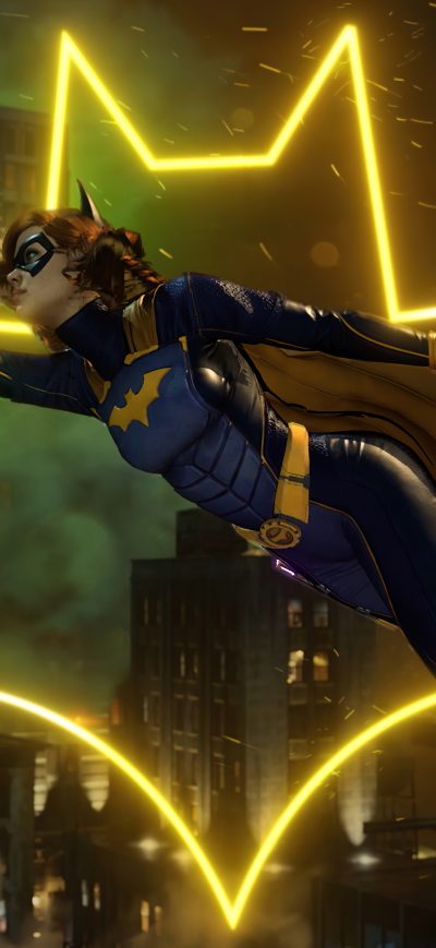 Fond d'écran iPhone Batgirl Gotham Knights Logo 4k