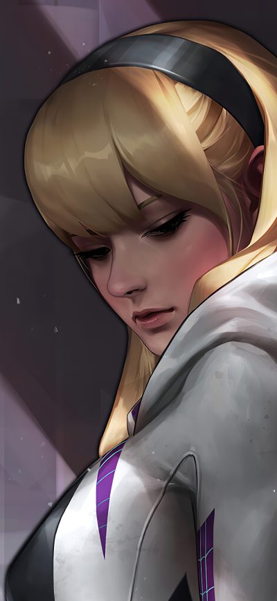Fond d'écran iPhone Gwen Stacy Artwork 4k 2020