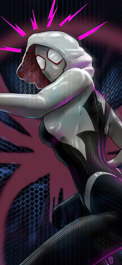 Fond d'écran iPhone Gwen Stacy 2020 Art