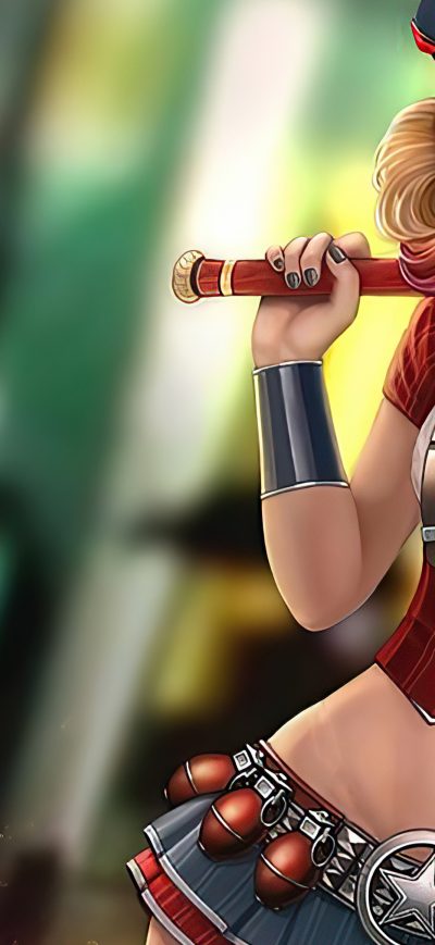 Fond d'écran iPhone Harley Quinn Police Girl