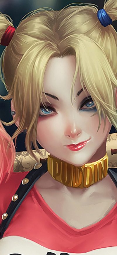Fond d'écran Harley Quinn Anime sur iPhone