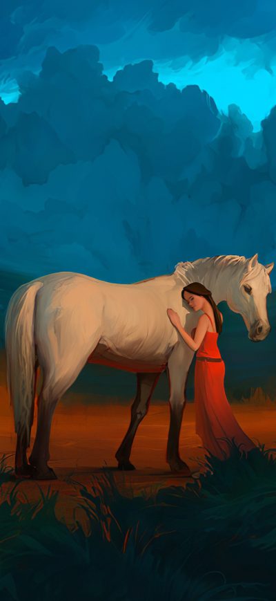Fond d'écran iPhone My Horse Friend 4k