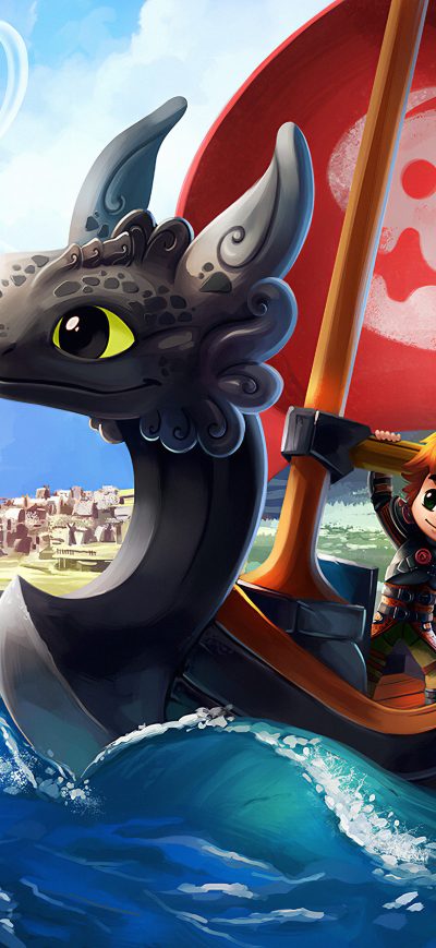 Fond d'écran iPhone How To Train Your Dragon And Wind Waker Crossover 4k