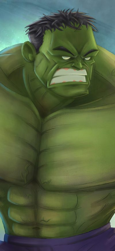 Fond d'écran iPhone Green Hulk Artwork