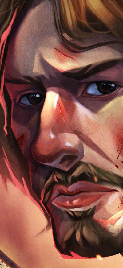 Fond d'écran iPhone John Wick Damaged 4k