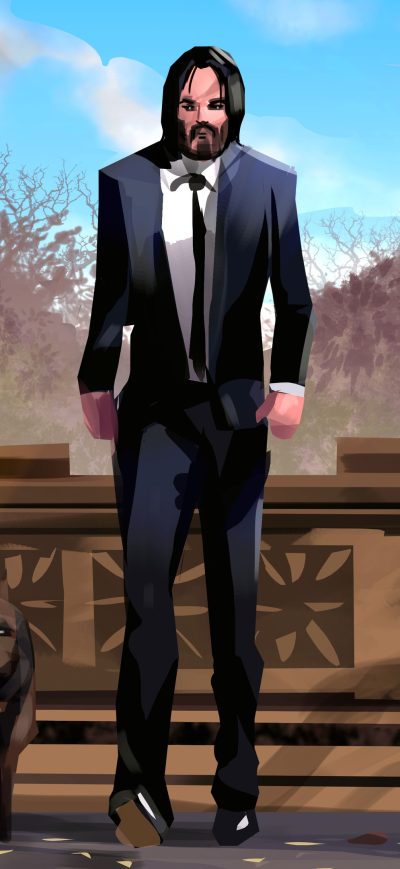 Fond d'écran iPhone John Wick 2020 Artwork 4k