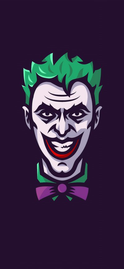 Fond d'écran Joker Minimal Art sur iPhone